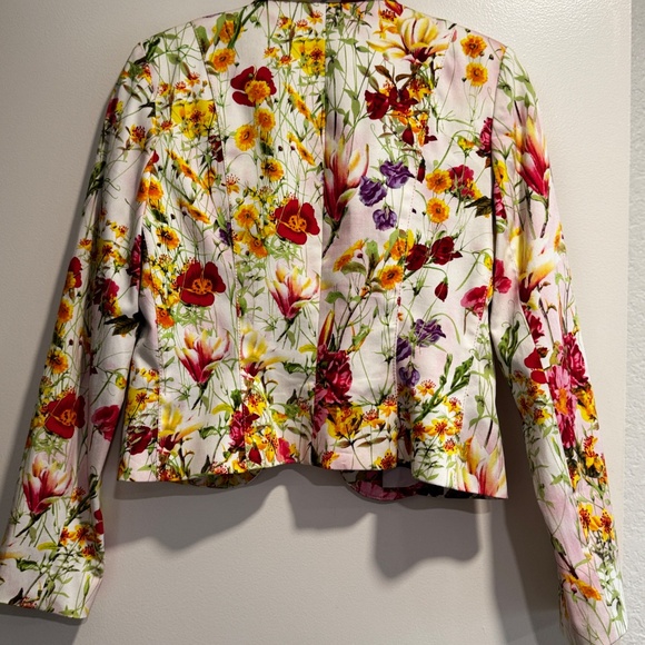 Alberto Makali Floral Embellished Blazer Size 6 - Picture 7 of 8